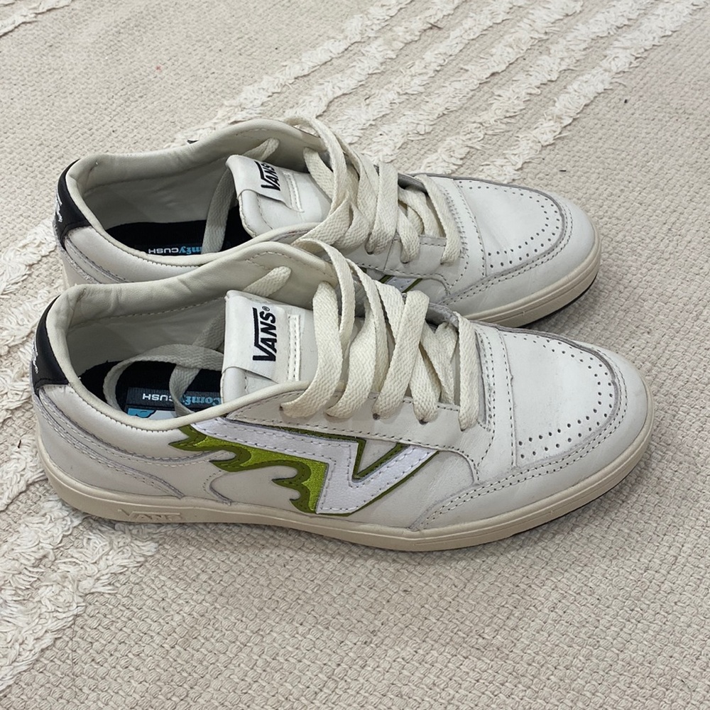 Green Flame Lowtop Vans